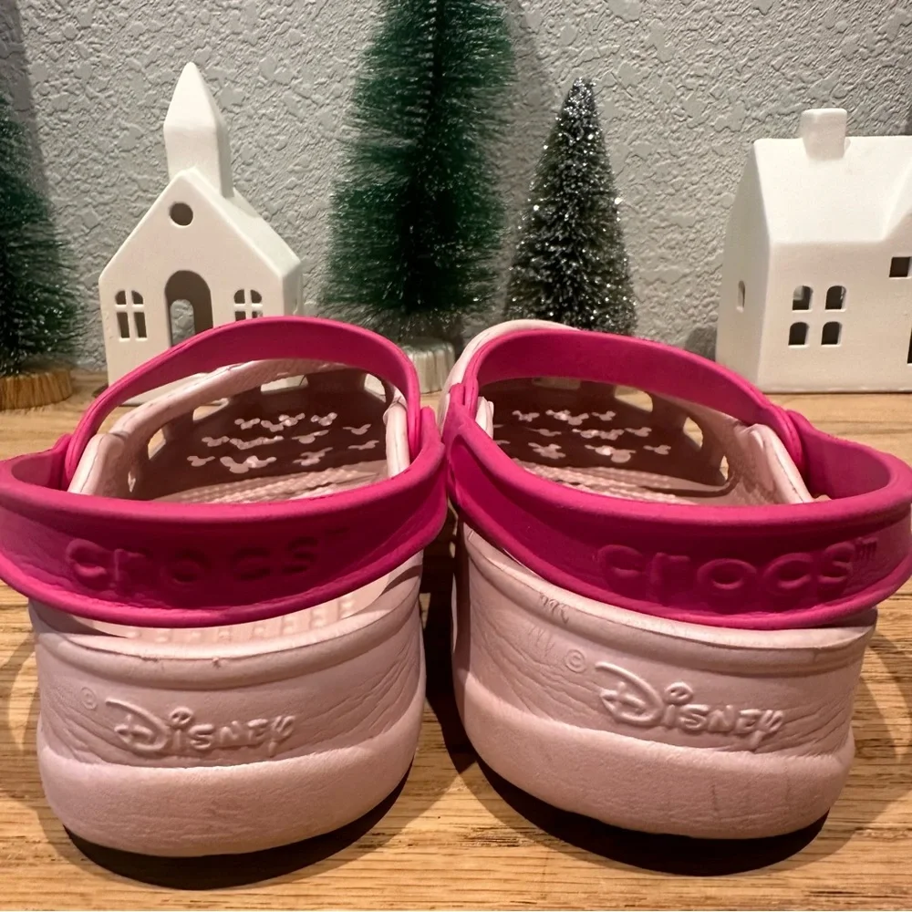 Disney Mickey Mouse Pink Crocs‎ Sandals Girls Size 6